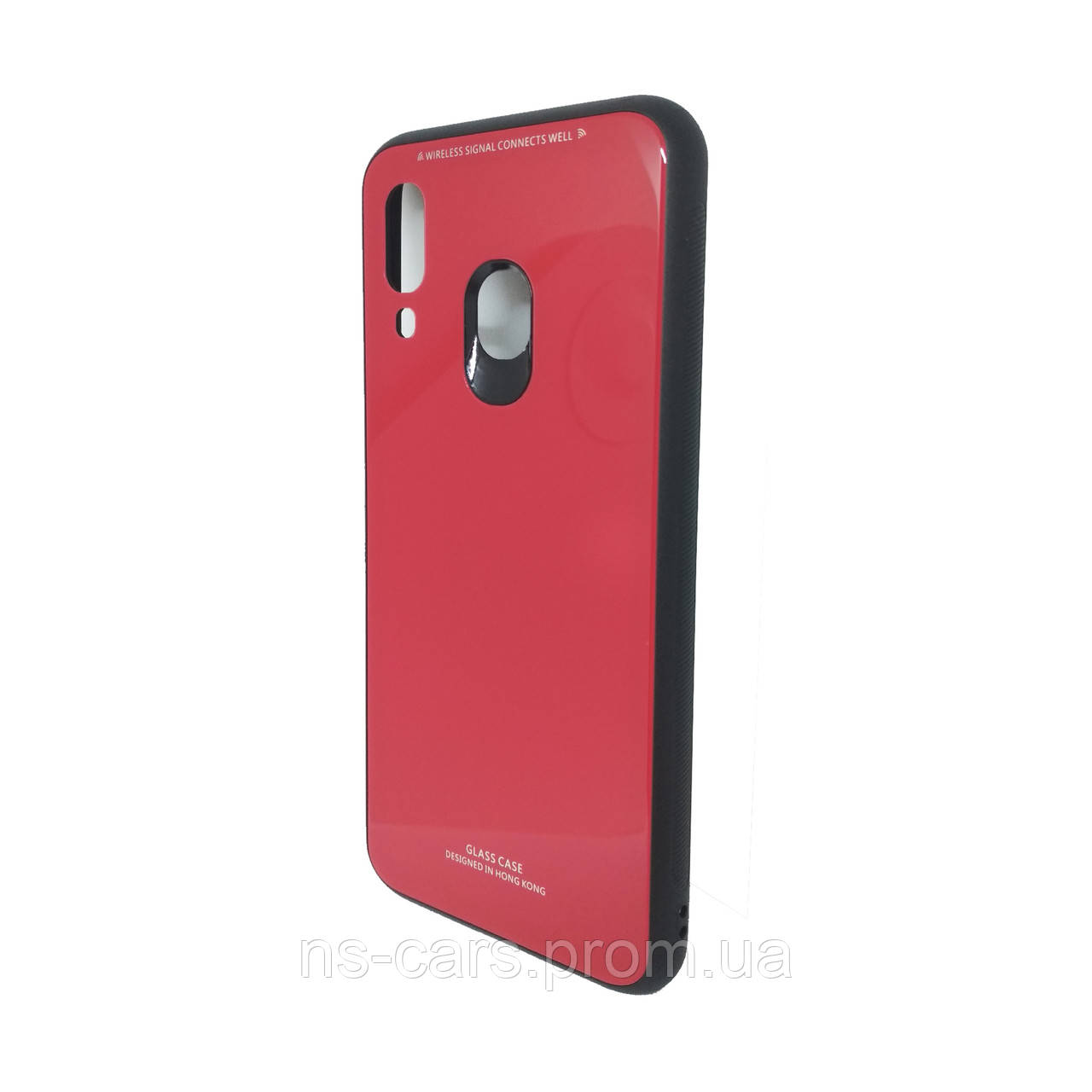 

Чехол бампер Glass Case Red Samsung A40/A405, Красный