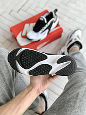 Кроссовки мужские Nike Air Zoom белые с черными вставками ((на стилі)), фото 2