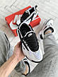 Кроссовки мужские Nike Air Zoom белые с черными вставками ((на стилі)), фото 3