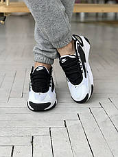 Кроссовки мужские Nike Air Zoom белые с черными вставками ((на стилі)), фото 3