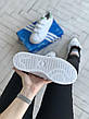Кроссовки женские Adidas Stan Smith белые с зелеными задниками((на стилі)), фото 4
