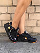 Кросівки жіночі Nike Air Max 90 Just Do It Black чорні з помаранчевими вставками ((на стилі)), фото 2