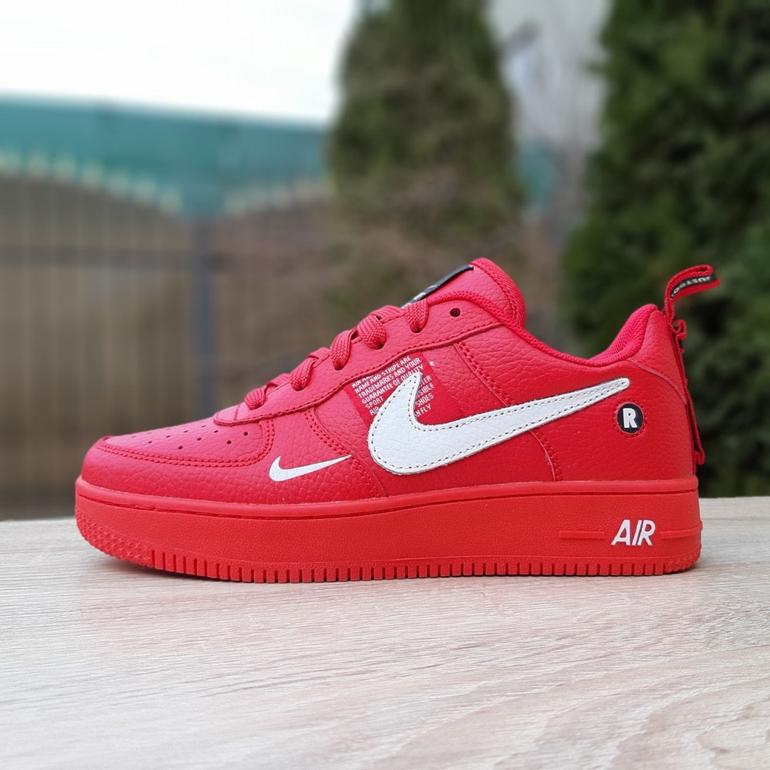 

Женские кроссовки Nike Air Force 1 Mid LV8 (Найк Аир Форс), красные, код OD-2995, Красный