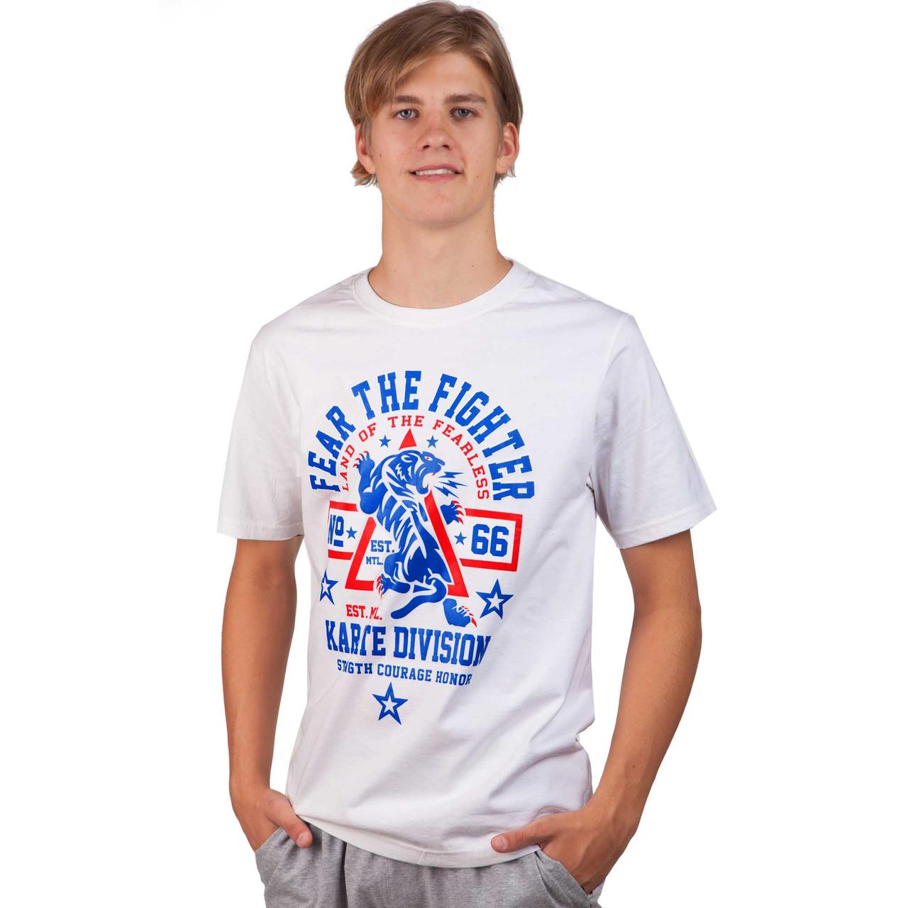 

Футболка мужская KARATE Sport KT-42 размер L (50-52) White-Blue-Red