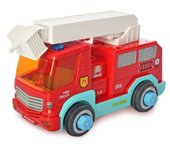 Конструктор Limo Toy KB030 «Пожарная машина р/у на шурупах»