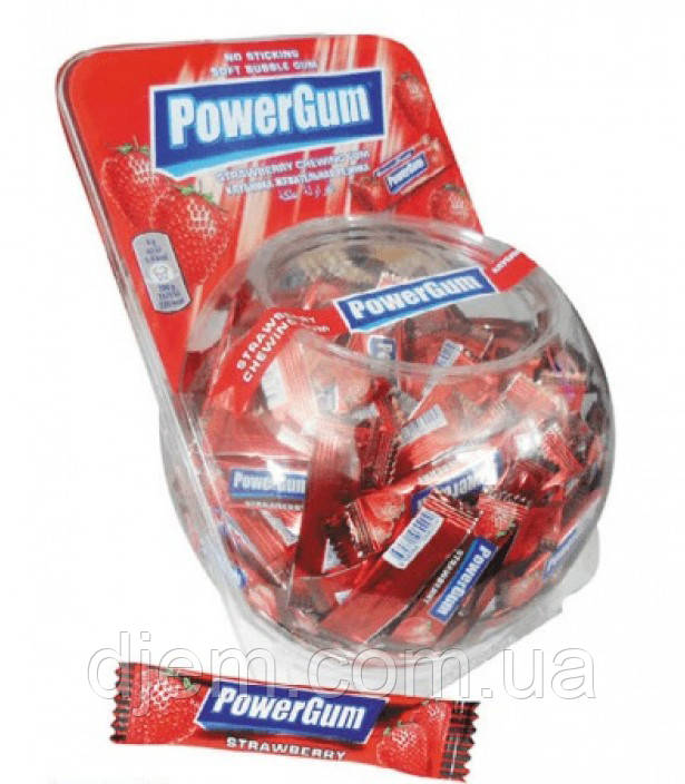 

Жевательная резинка Power GUM "Клубника" 3 гр., 300 шт.