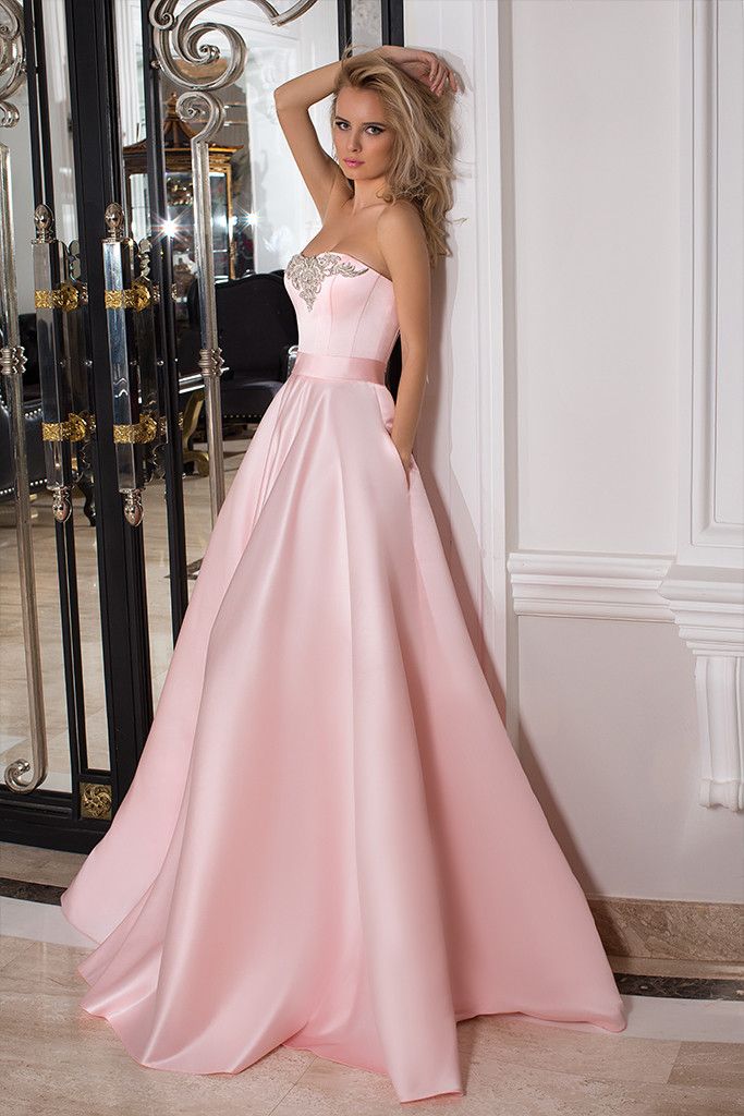 

Розовое вечернее платье "1010-2"