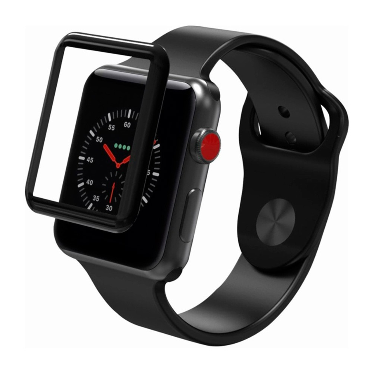 

Защитное стекло для Apple Watch 3 FullGlue 42 mm, Черное, Черный
