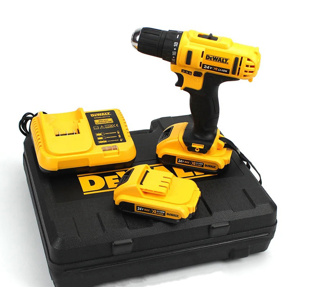 

Шуруповерт DeWALT DCD791 (24V 4A/h Li-Ion).Аккумуляторный шуруповёрт 24 вольт Деволт DCD791