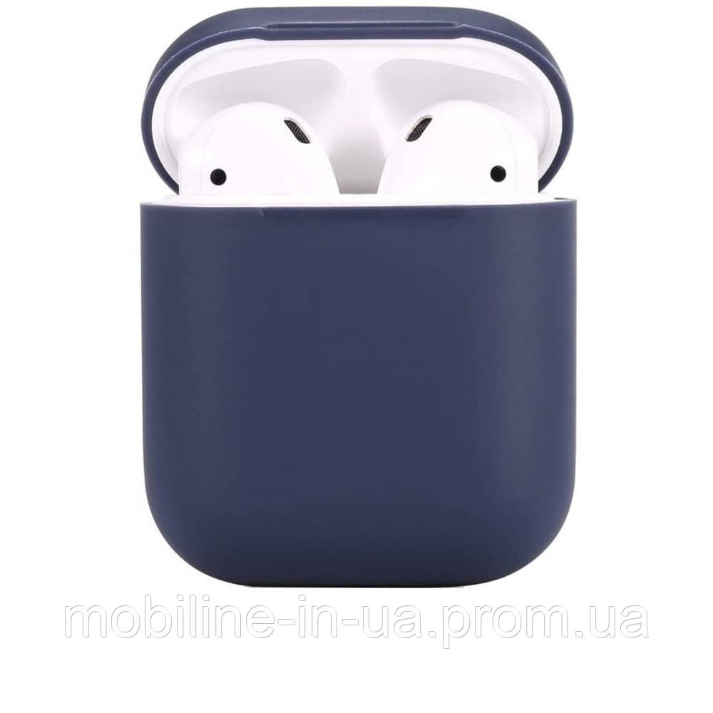 

Чехол APPLE AirPods 1/2 midnight blue, Темно-синий