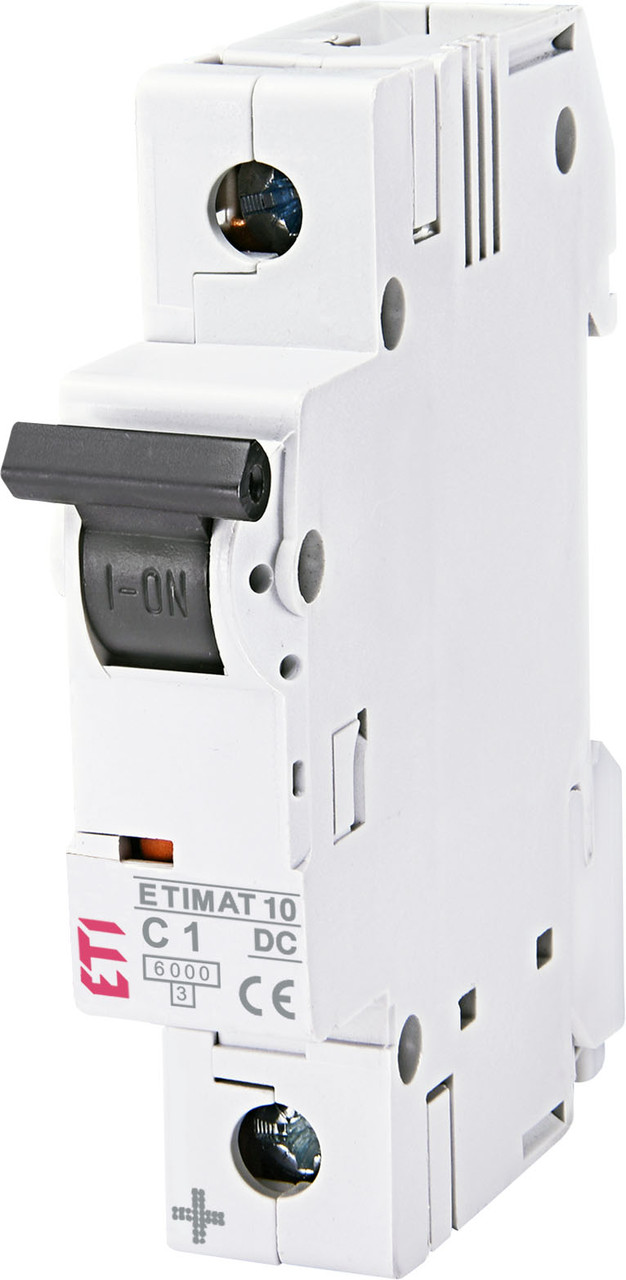 Автоматичний вимикач ETI ETIMAT 10 DC 1P 1A C 6kA 2137704 | модульний 1-полюсний автомат 2п C 1А