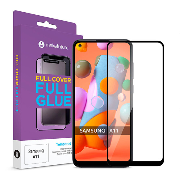 

Захисне скло Samsung Galaxy A115 A11 3D Full Cover Full Glue прозоре (чорне) MakeFuture