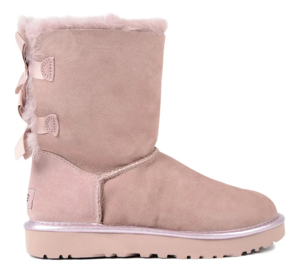 

Женские Ботинки Ugg Bailey Bow II Metallic 1019034 Dusk "Pink" - "Розовые"