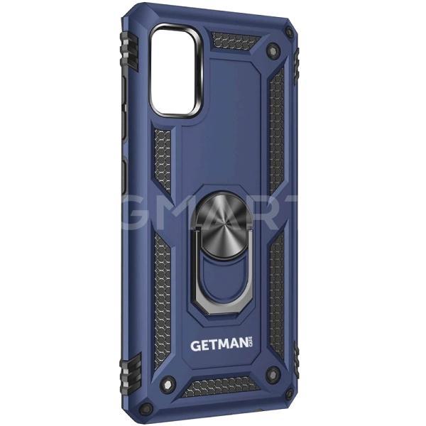 

Ударопрочный чехол GETMAN Serge Ring for Magnet для Samsung Galaxy A31 (темно-синий)