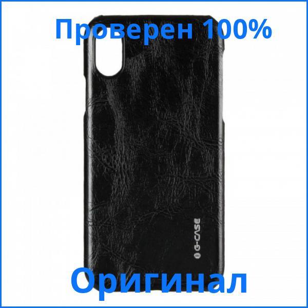 

Кожаная накладка G-Case Boa iPhone X Series PU Leather Case черная