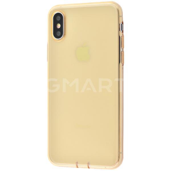 

TPU чехол Baseus Simplicity Series With Pluggy (TPU) iPhone X/Xs золотистый