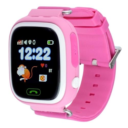 Детские умные часы-телефон с GPS и прослушкой  Q100 (Q90) розовыеНет в наличии