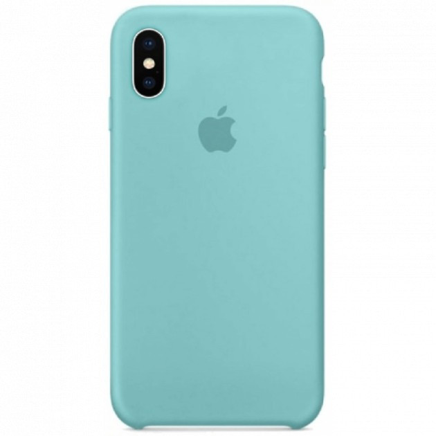 

Силиконовый чехол накладка Apple Silicone Case для Apple iPhone X/XS Sea Blue