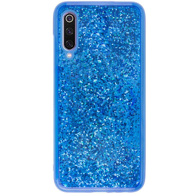 

TPU+PC чехол Sparkle (glitter) для Xiaomi Mi 9, Синий