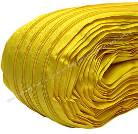 Молния спиральная рулонная №5 цвет желтый #606