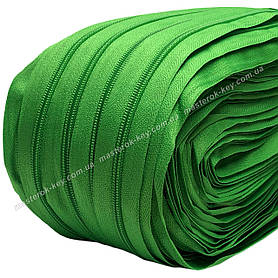 Молния спиральная рулонная №5 цвет зеленый #150