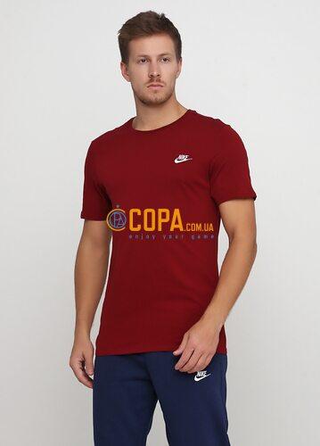 

Футболка спортивная мужская Nike M NSW TEE CLUB EMBRD FTRA 827021-678