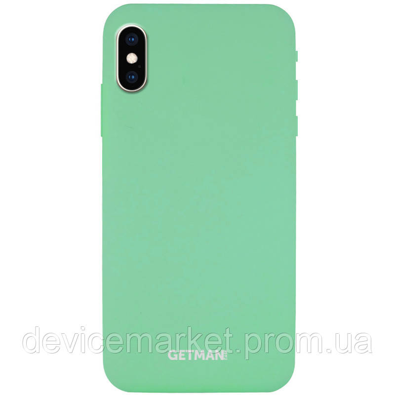 

Чехол Silicone Case GETMAN for Magnet для Apple iPhone XS Max (6.5, Зеленый / spearmint