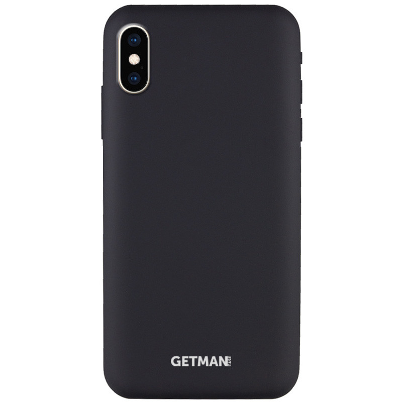 

Чехол Silicone Case GETMAN for Magnet для Apple iPhone XS Max (6.5, Черный / black