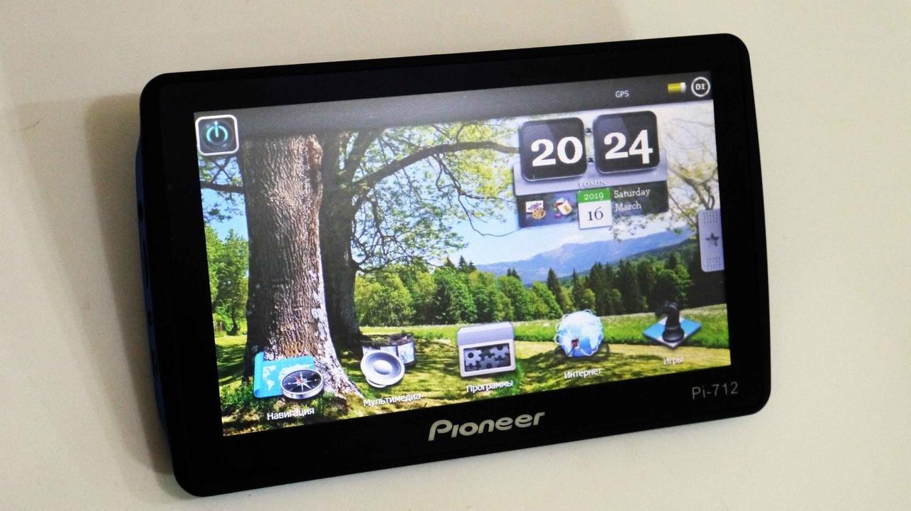 

7” GPS навигатор Pioneer 750 - 8Gb / 800MHz / 256Mb / IGO + Navitel + CityGuide Карты 2021г. + Европпа