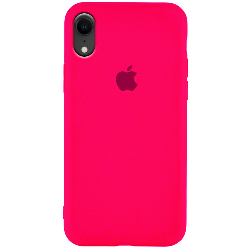 

Чехол Silicone Case Slim Full Protective для Apple iPhone XR (6.1, Розовый / shiny pink