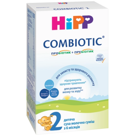 

HiPP Детская сухая молочная смесь «Combiotic» 2, 500г