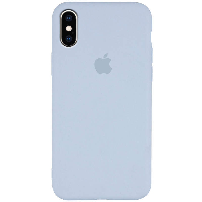 

Чехол Silicone Case Slim Full Protective для Apple iPhone XS Max (6.5"), Голубой / ice blue