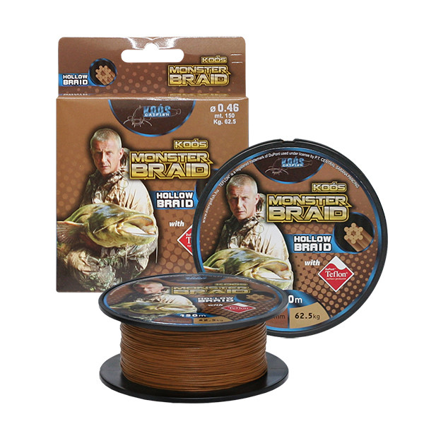 

Шнур Energofish Koos X12 Monster Hollow Spin Braid TC Brown 2x150м 0.58мм