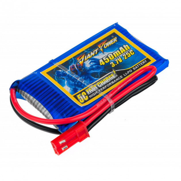 

Аккумулятор Giant Power (Dinogy) Li-Pol 450mAh 3.7V 1S 25C 4.5x30x53мм JST