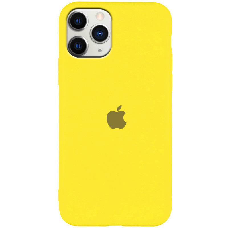 

Чехол Silicone Case Slim Full Protective для Apple iPhone 11 Pro (5.8") Желтый / Neon Yellow