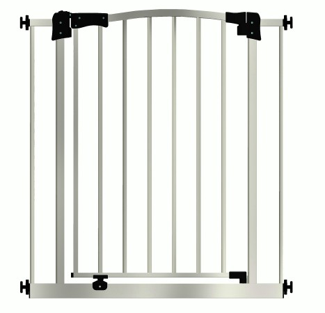 

Детские ворота безопасности / барьер Maxigate для дверного проема от 123 см до 132 см, Белый