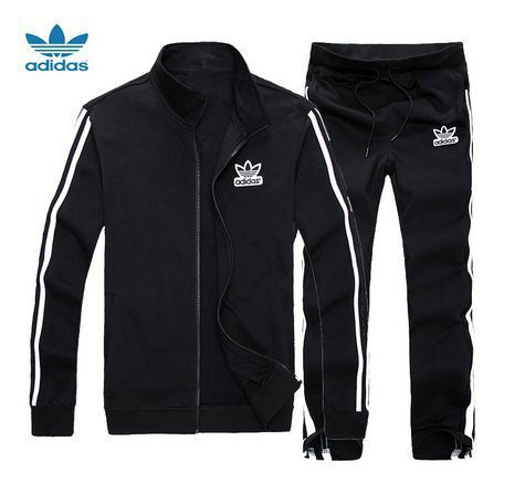 

Спортивный костюм Адидас, мужской костюм Adidas, черный костюм, с лампасами, трикотажный