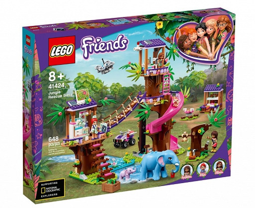 

Блоковий конструктор LEGO Friends Джунгли: штаб спасателей 648 деталей (41424)