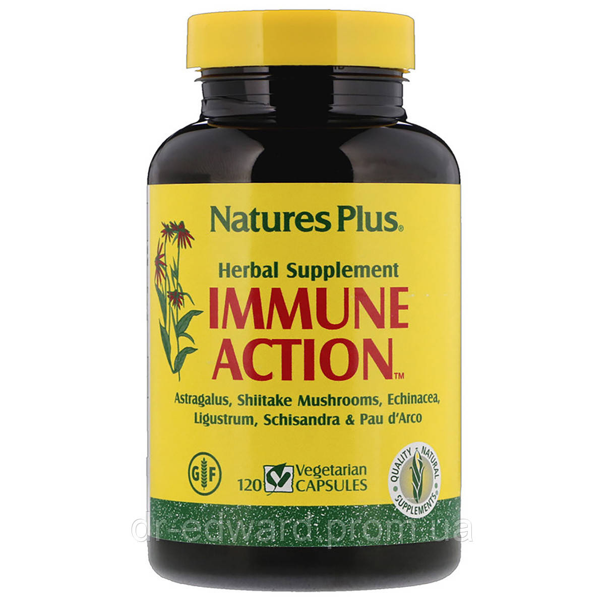 

Иммуностимулирующий комплекс, Immune Action, Natures Plus, 120 растительных капсул