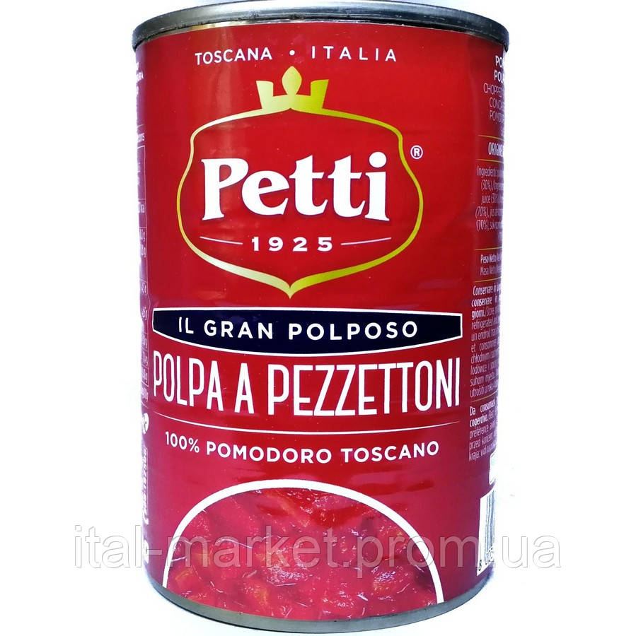 Томати дробленые Polpa a Pezzettoni 400 г, Италия