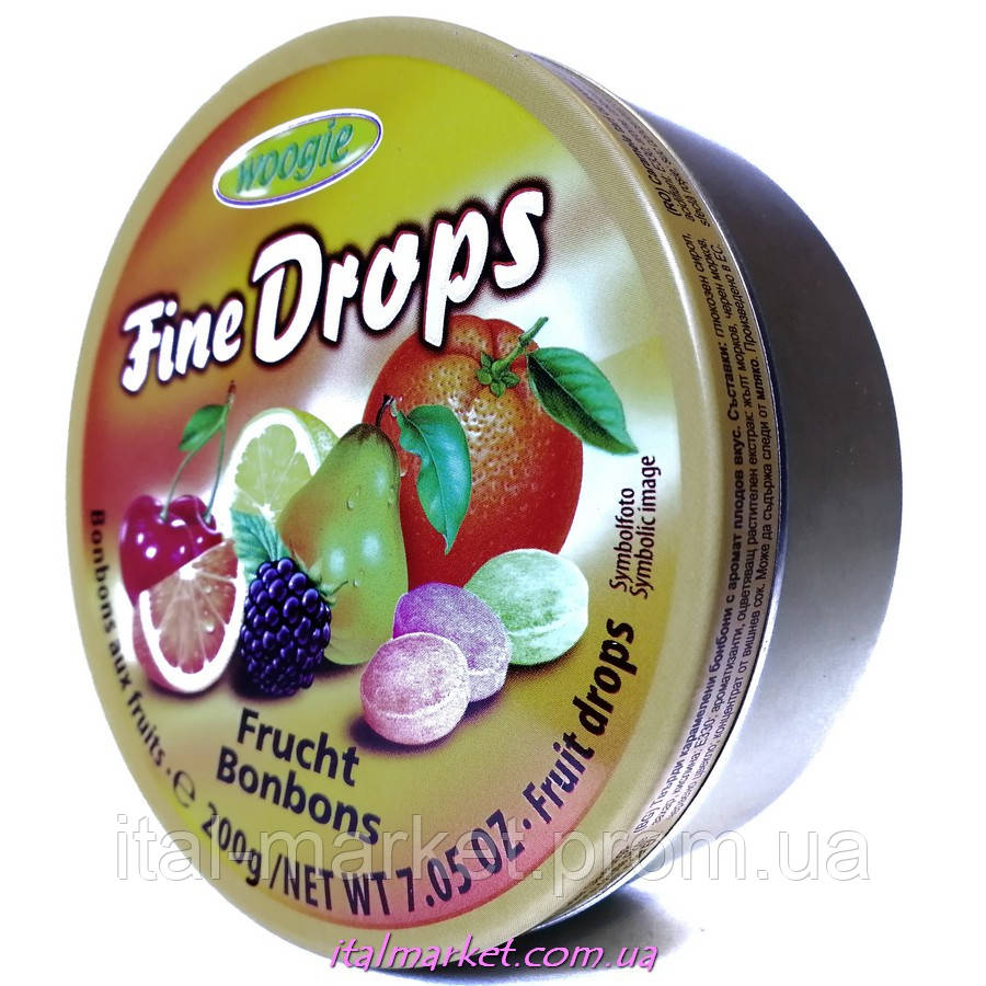 Леденцы фруктовые Frucht bonbons Fine Drops 200 гНет в наличии