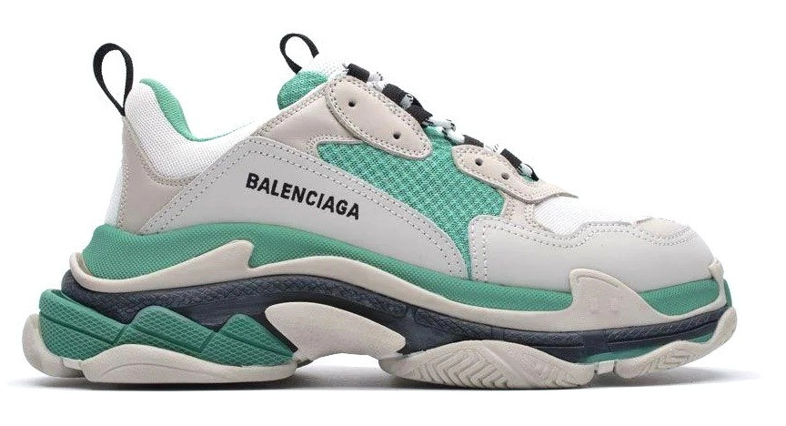 

Женские Кроссовки Balenciaga Triple S "Mint Grey" - "Серые Мятные" 38