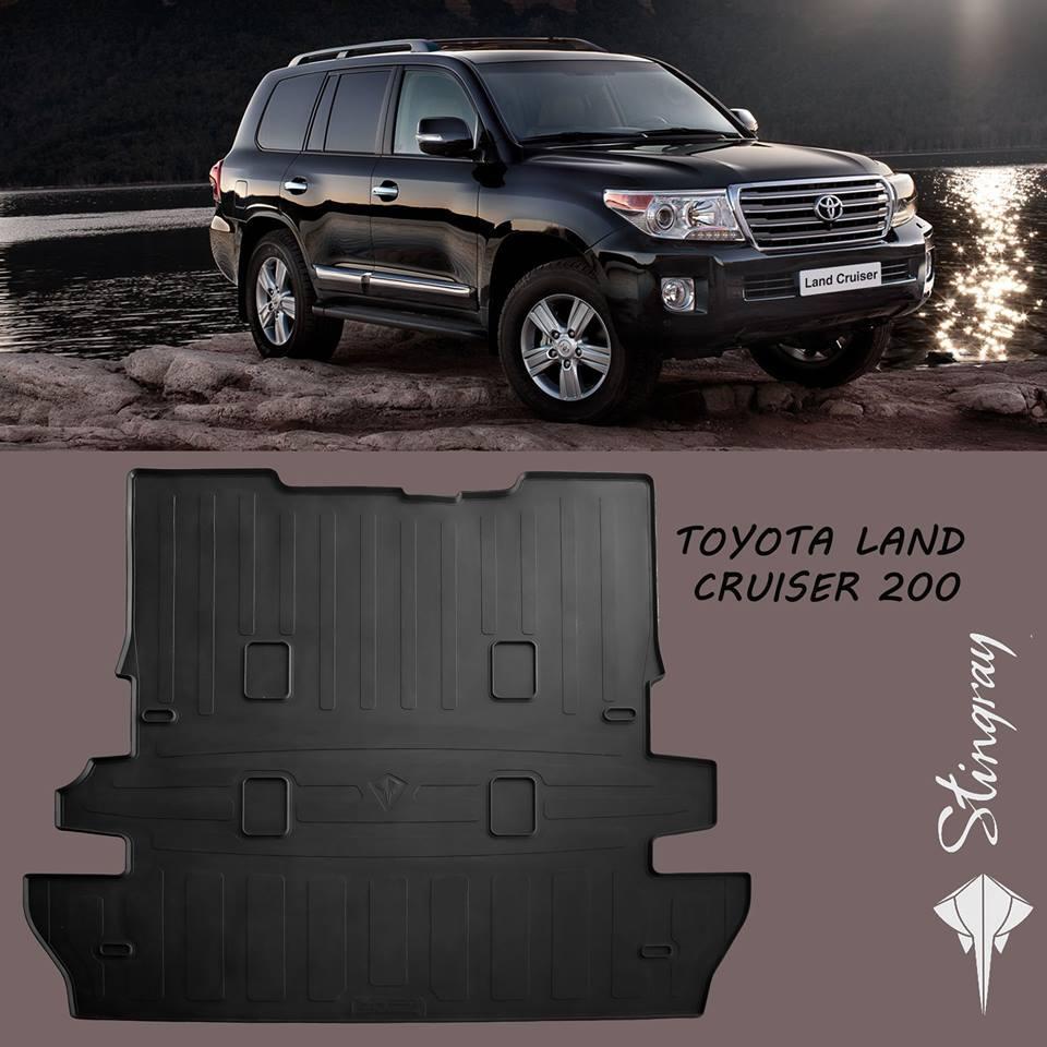 

Коврик багажника Toyota Land Cruiser 200 2007- (7 мест) Stingray, Черный