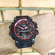 Чоловічі наручні годинники чорні в стилі Casio G-Shock з датою. Годинник чоловічий