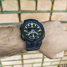 Чоловічі наручні годинники чорні в стилі Casio G-Shock з датою. Годинник чоловічий