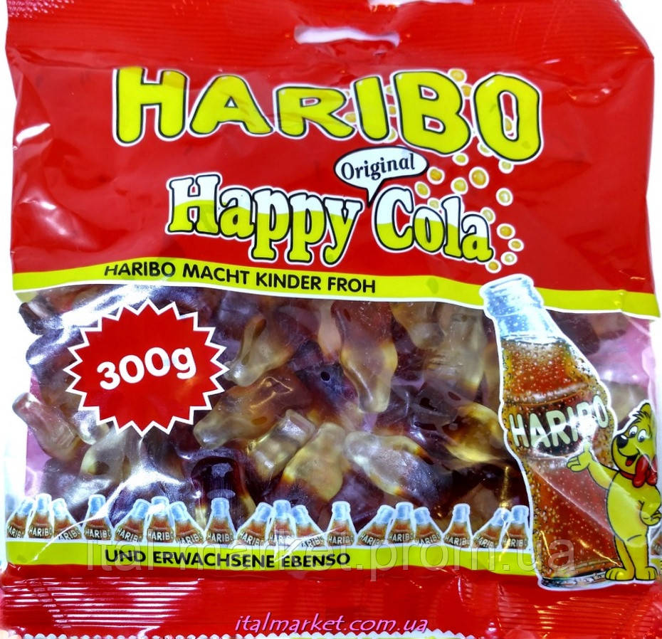 Желейки Харибо Хеппи Кола Haribo Happy Cola 300гНет в наличии