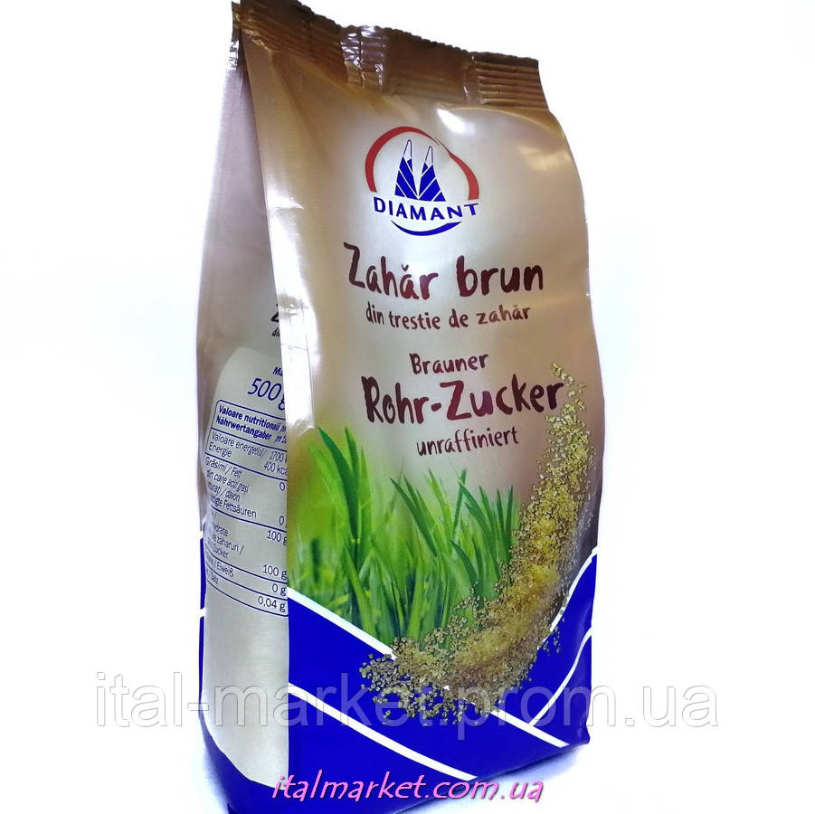 Сахар тростниковый Brauner Rohr-Zucker unraffiniert 500г