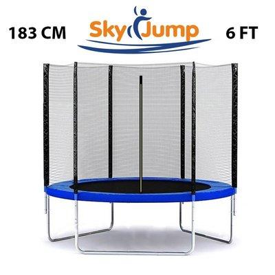 

Батут SKY JUMP 183 см для детей с защитной сеткой, садовий для дома, Спортивные батуты детские