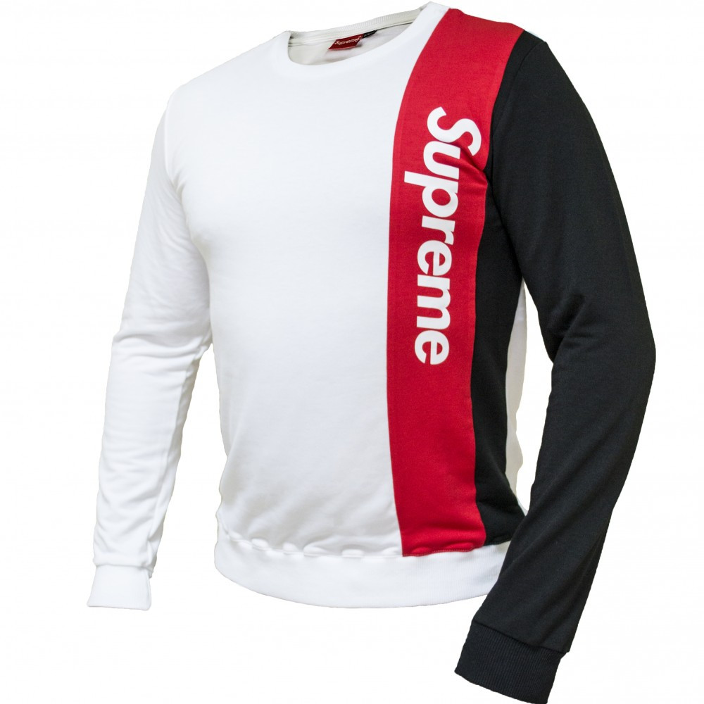 

Мужской свитшот Supreme 21538 белый