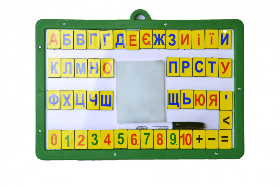 

Детская доска магнитно-маркерная DP-01 для изучения алфавита, цифр, развивающая игрушка